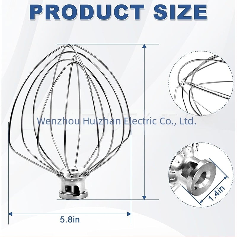KN256WW Accesoriu din oțel inoxidabil pentru bătut ouă pentru KitchenAid 6QT mixer cu ridicare a bolului