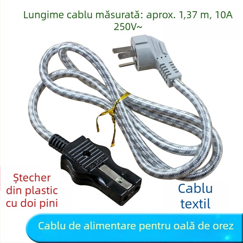 Cablu de alimentare cu două găuri pentru ceainic electric și aragaz