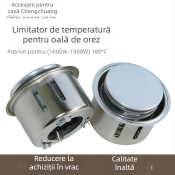 Termostat universal din oțel magnetic pentru orezieră electrică, limitator circular de temperatură, 1600–1900W
