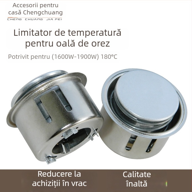 Termostat universal din oțel magnetic pentru orezieră electrică, limitator circular de temperatură, 1600–1900W