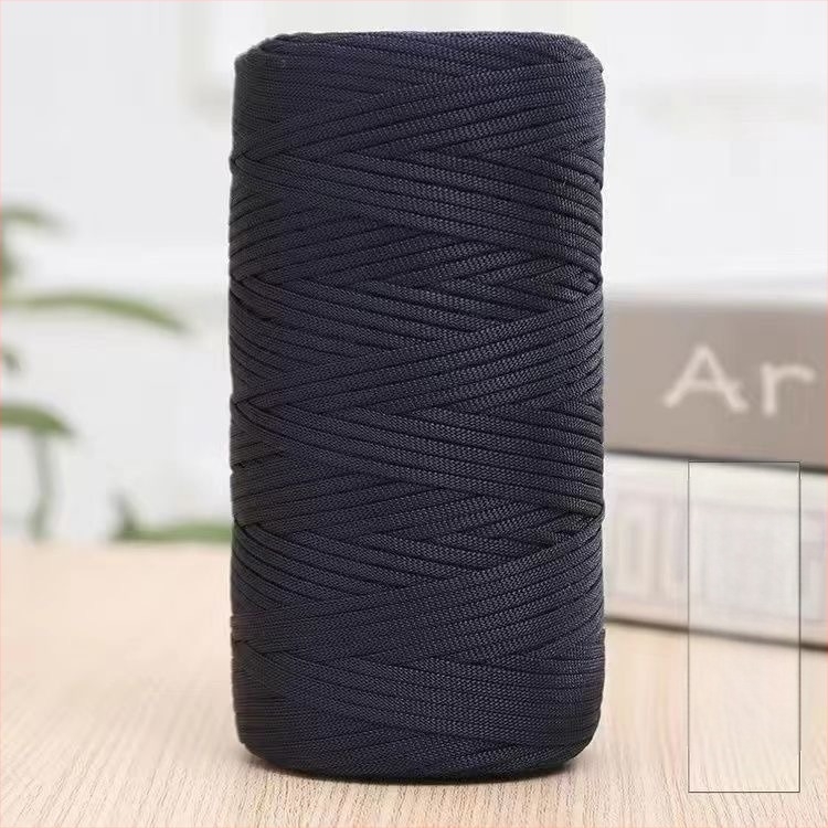 Fire de bumbac mercerizat și in, fir plat, ușor, pentru croșetat cu ice silk; pălării, genți și perne