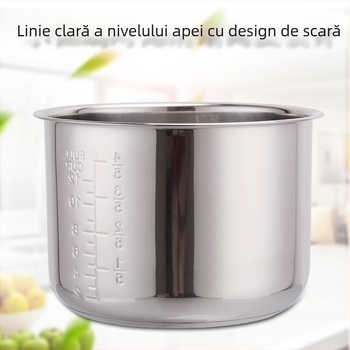 Liner interior din oțel inoxidabil pentru rice cookers de 4L/5L/6L, oțel inoxidabil 201, rezistent la rugină