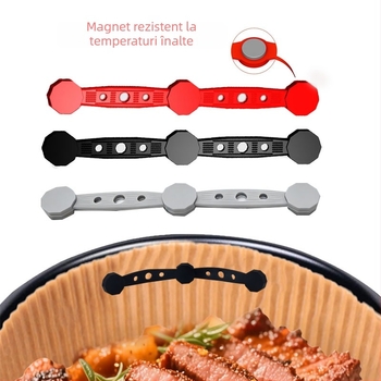 Clema magnetică universală din silicon pentru hârtie de acoperire a fritezei cu aer, rezistentă la temperaturi înalte, silicon alimentar