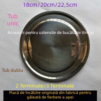Placă de încălzire electrică din oțel inoxidabil pentru găleată de apă (18/20/22,5 cm)