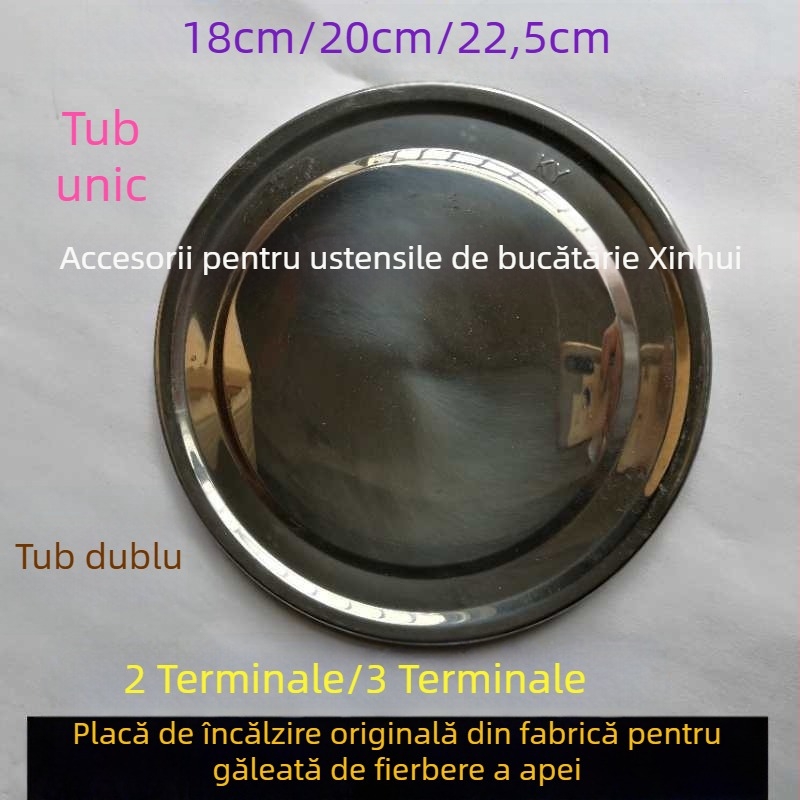 Placă de încălzire electrică din oțel inoxidabil pentru găleată de apă (18/20/22,5 cm)