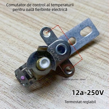 Termostat pentru oală electrică și gătitor de orez cu întrerupător reglabil de temperatură, limitator cu mâner lung 12A, accesoriu (nou)