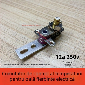 Termostat pentru oală electrică și gătitor de orez cu întrerupător reglabil de temperatură, limitator cu mâner lung 12A, accesoriu (nou)