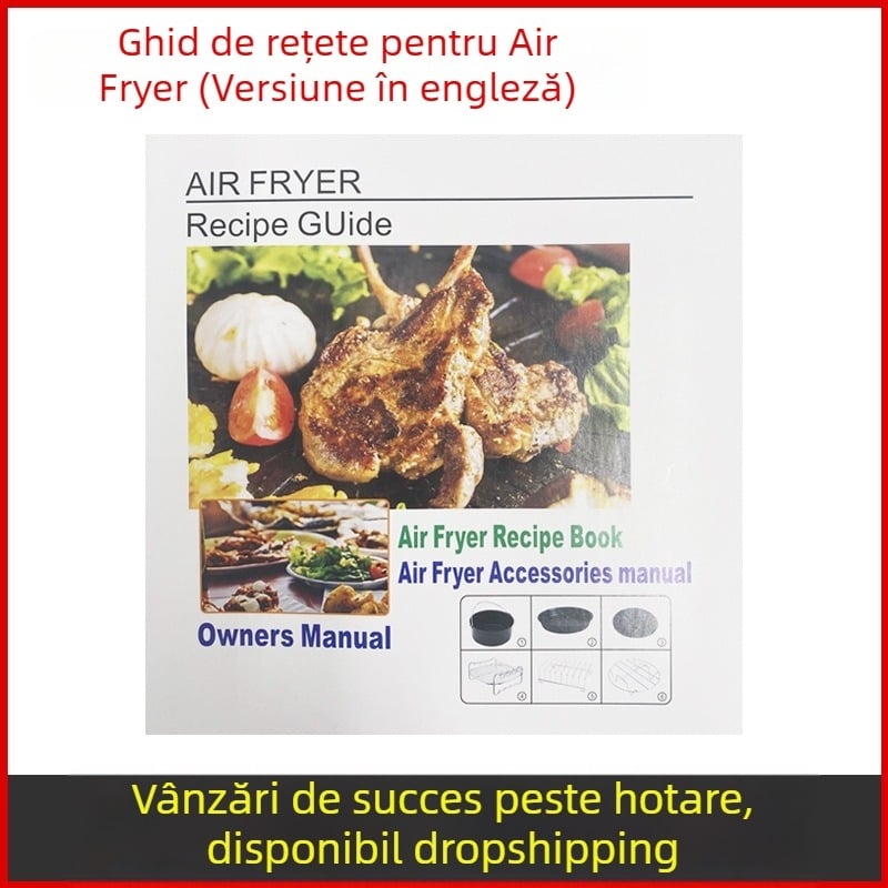 Carte de rețete pentru accesorii friteuză cu aer (ediția engleză)