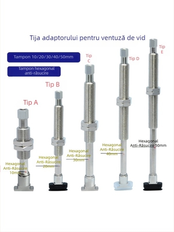 Cupă de vid pentru brațul robotic industrial, duză lungă, ovală, din silicon rezistent la temperaturi înalte, antistat.