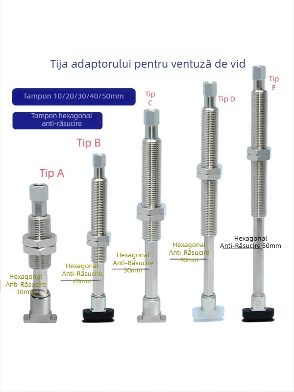 Cupă de vid pentru brațul robotic industrial, duză lungă, ovală, din silicon rezistent la temperaturi înalte, antistat.