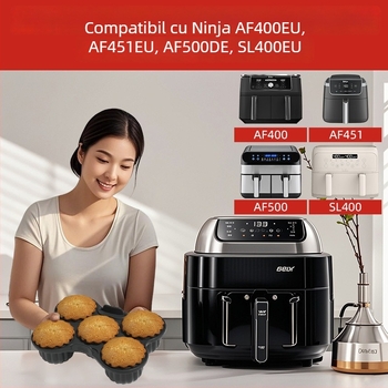 Tavă din silicon pentru gogoși pentru friteuză cu aer
