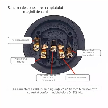 Ceainic electric cu control al temperaturii și cuplaj, plită automată pentru ceai, set de ceai, fierbere de ceai cu bază cu cinci inele
