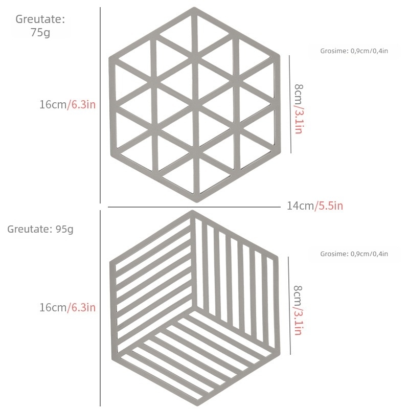 Covoraș de masă din silicon, termorezistent, cu design perforat, protecție împotriva arsurilor, pentru oale și cești, silicon alimentar