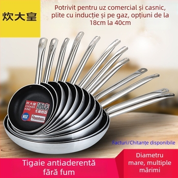 COOKER KinG 36 cm tigaie antiaderentă pentru plite cu gaz și inducție – aliaj de aluminiu, pentru steak, clătite și ouă, uz casnic și profesional