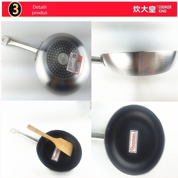 COOKER KinG 36 cm tigaie antiaderentă pentru plite cu gaz și inducție – aliaj de aluminiu, pentru steak, clătite și ouă, uz casnic și profesional