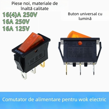 Comutator universal pentru oală electrică 800W — accesorii pentru oale și wok, buton în formă de barcă