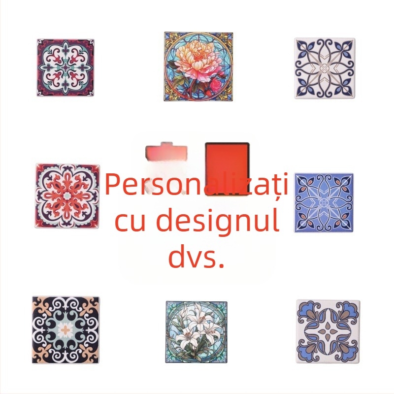 Suporturi ceramice personalizate, în stil nordic, pentru pahare și oale, rezistente la temperaturi, absorbante de apă, antiderapante, pentru uz casnic