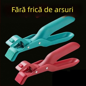 Clip siliconic rezistent la temperatură pentru bol, pentru aburire și utilizare în cuptorul cu microunde, clip antiderapant pentru bucătărie