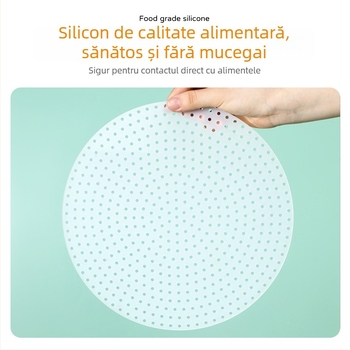 Covoraș din silicon pentru orez, grosime mărită, antiaderent, rezistent la temperaturi înalte, rotund