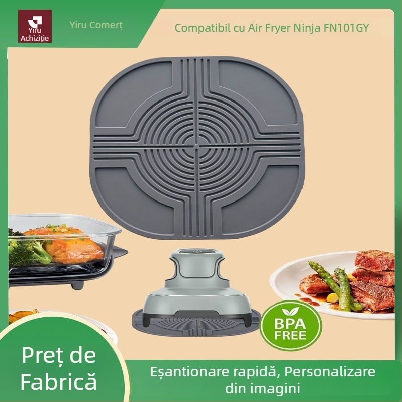 Pad din silicon pentru friteuză cu aer FN101GY, suport universal pentru capace de oale variate