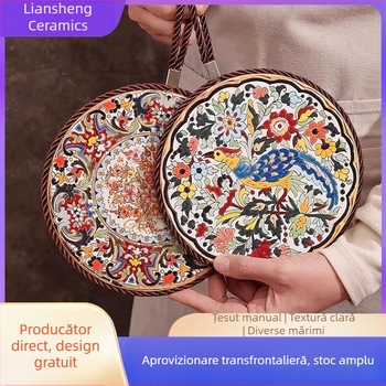 Tăviță ceramică izolatoare pentru caserolă, rezistentă la temperaturi înalte, anti-alunecare, pentru masă, personalizabilă