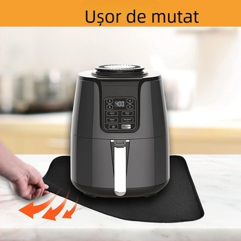 Pad din silicon pentru partea inferioară a friteuzei cu aer, izolație termică, blat de bucătărie, rezistent la temperaturi, multifuncțional anti-arsură