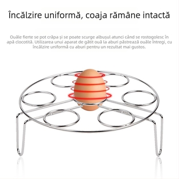 Suport pentru abur ouă din oțel inoxidabil, cu picioare înalte, construcție îngroșată, pentru gătit cu abur în oală de orez