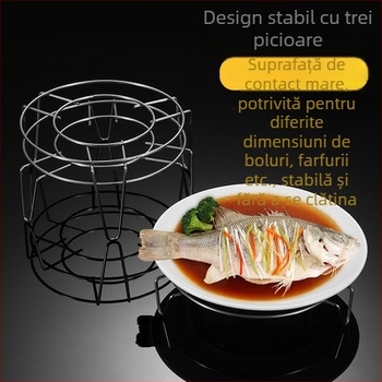 Raft de aburi din oțel inoxidabil, cu picioare îngroșate, izolat, cu separare a apei, multifuncțional pentru restaurante și uz casnic