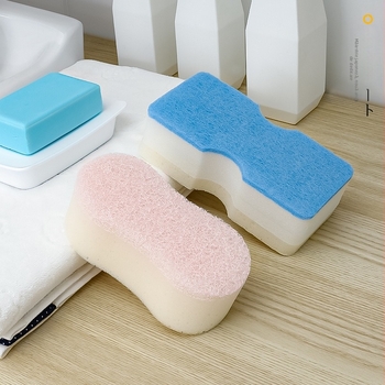 SEIWA-PRO Set burete de baie cu exfoliere, bumbac de baie, cârpa de baie pentru copii și minge de baie
