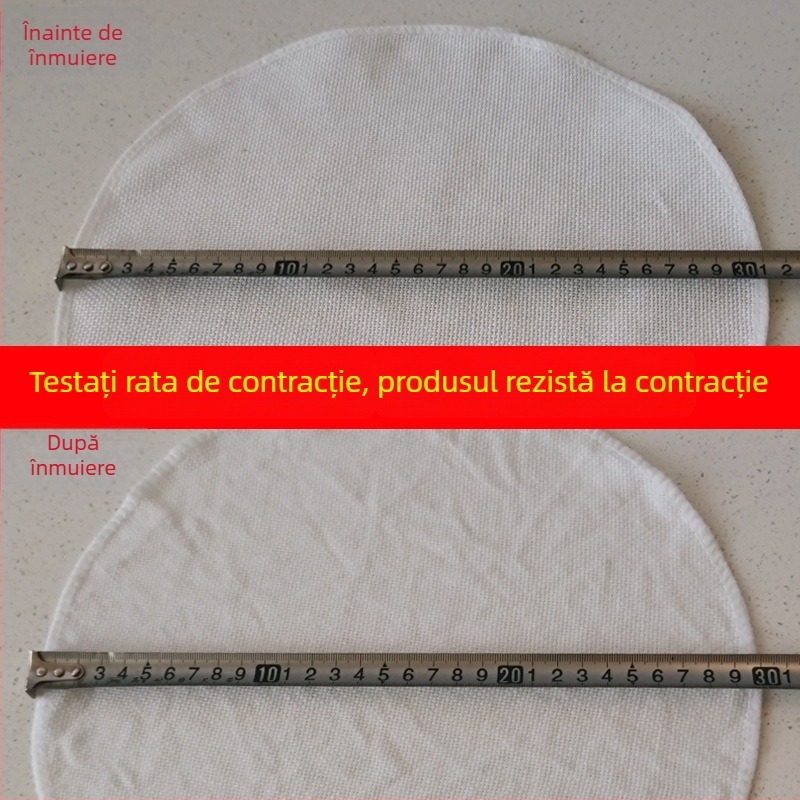 Set de 3 bucăți de pânză din bumbac, circulare, pentru abur, antiaderent, groase, pentru aburirea chiflelor și mantoului