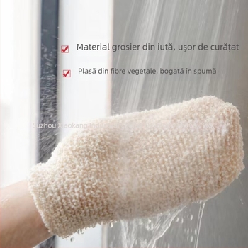 Mănușă de baie exfoliantă din bumbac și sisal pentru curățare profundă