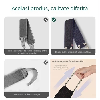 Mănușă exfoliantă pentru baie, pentru bărbați, bandă lungă – curățare a spatelui, utilizare în gospodărie, material poliester-bumbac