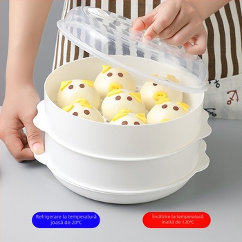 Steamer pentru microunde, calitate alimentară, coș de aburi multistrat