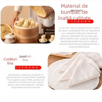 Set de 2 cârpe din bambus pentru coșul de aburi, neaderente