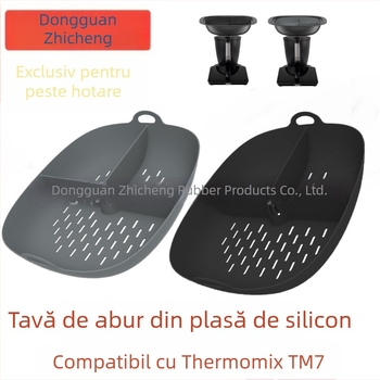 Tavă de aburi din silicon cu plasă și inserție pentru Thermomix TM7