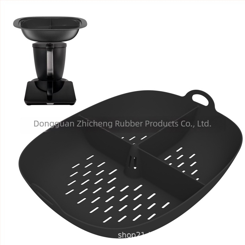 Tavă de aburi din silicon cu plasă și inserție pentru Thermomix TM7