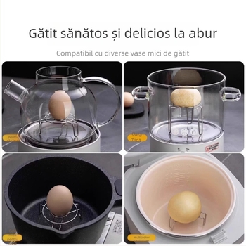 Raft de abur din oțel inoxidabil, ultra-mini, pentru uz casnic, cu înălțime reglabilă, potrivit pentru oale de lapte și vase mici, suport de separare a apei