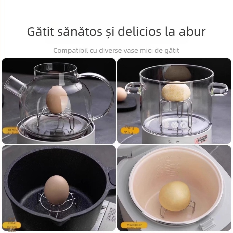Raft de abur din oțel inoxidabil, ultra-mini, pentru uz casnic, cu înălțime reglabilă, potrivit pentru oale de lapte și vase mici, suport de separare a apei