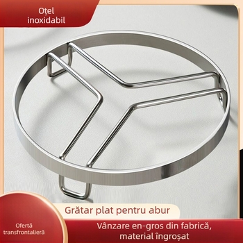 Raft din oțel inoxidabil pentru aburi, multifuncțional în bucătărie, suport pentru aburi, covoraș izolant termic pentru oale