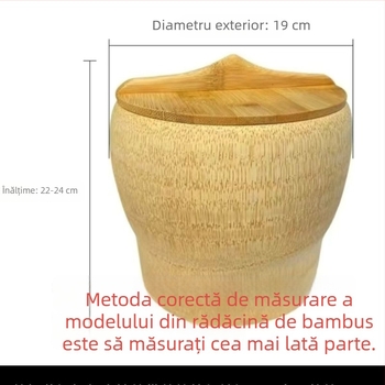 Aburitor de orez din tub de bambus – tub mare de bambus pentru aburi
