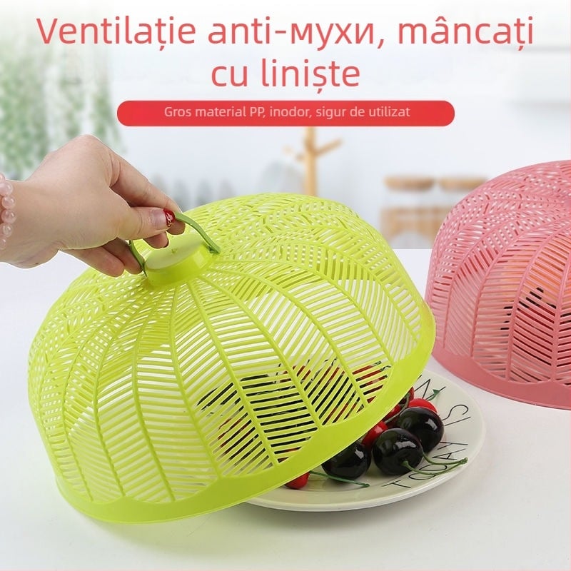 Capac rotund din plastic pentru masă - păstrează mâncarea proaspătă și ține departe muștele