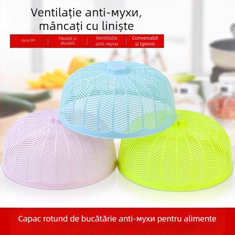 Capac rotund din plastic pentru masă - păstrează mâncarea proaspătă și ține departe muștele