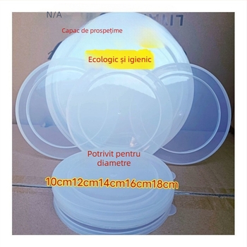 Capac circular etanș pentru boluri emailate din ceramică – capac universal pentru depozitare alimentară