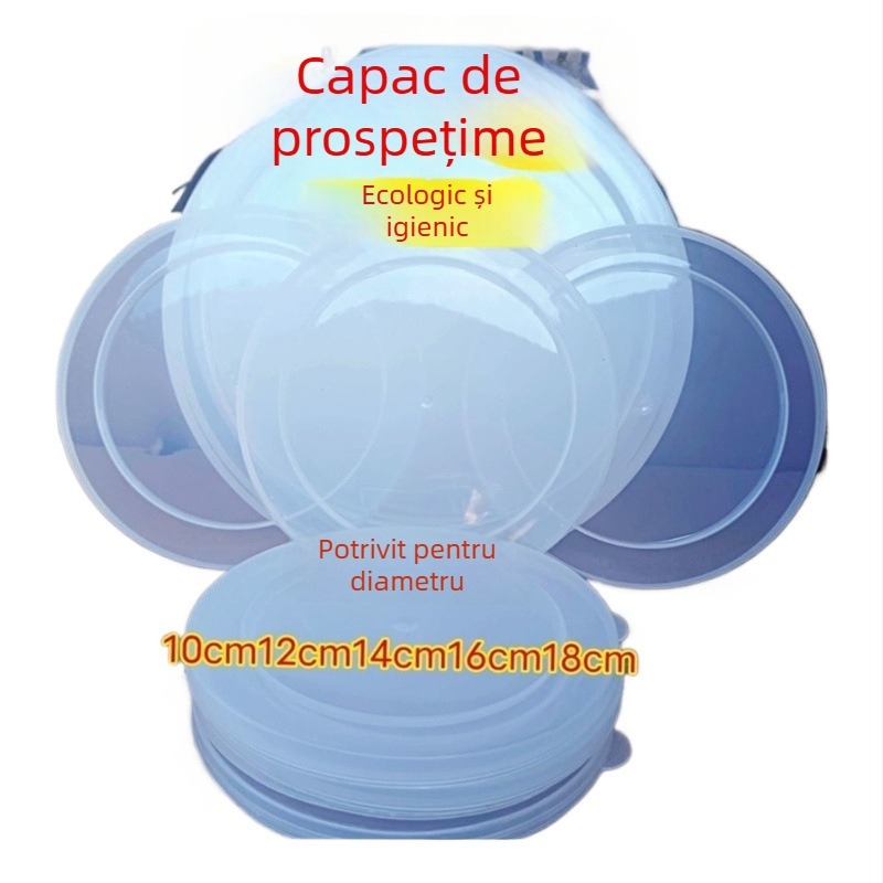 Capac circular etanș pentru boluri emailate din ceramică – capac universal pentru depozitare alimentară