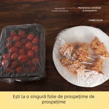 Capac de păstrare a prospețimii pentru resturi de mâncare – margine elastică, capac auto-sigilant pentru vas