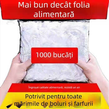 Set de folie alimentară de unică folosință și capac protector împotriva prafului pentru boluri casnice