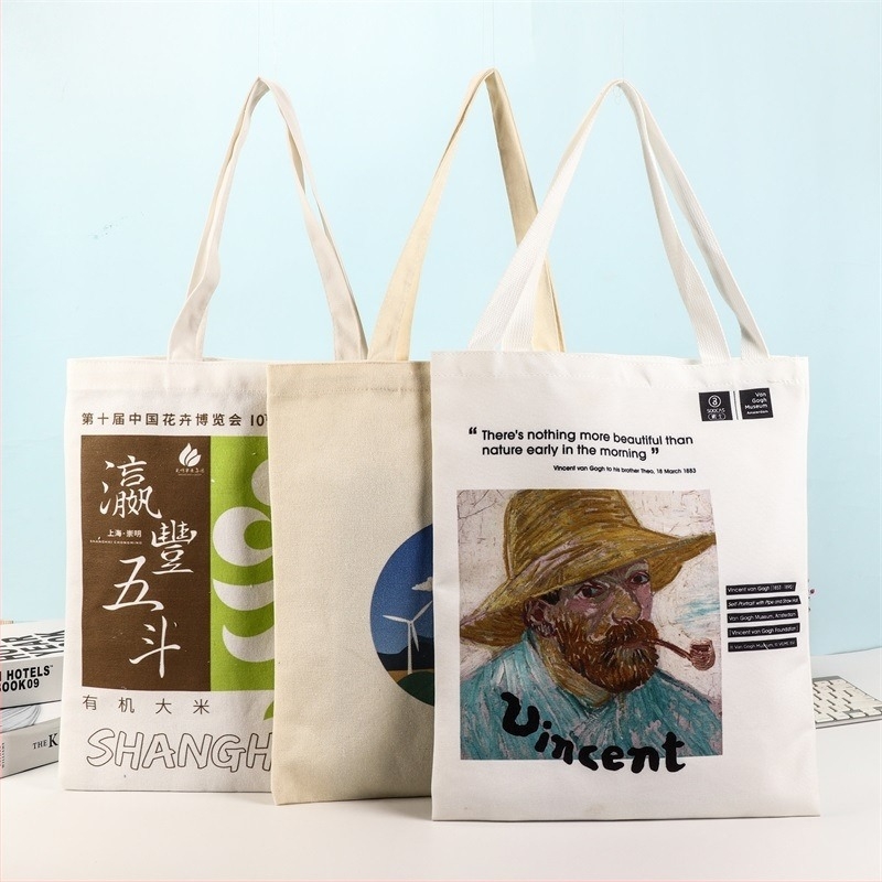 Geantă de pânză cu capacitate mare, personalizată pentru publicitate și expoziții, ecologică, cu imprimare rapidă a logo-ului