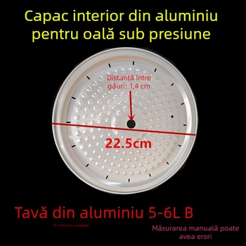 Accesorii pentru oală electrică sub presiune: capac din aluminiu, garnitură de etanșare, capac intern din aluminiu, placă de aluminiu, pentru 4L/6L/8L