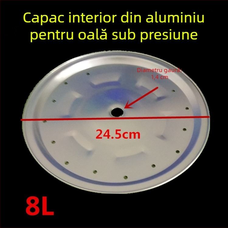 Accesorii pentru oală electrică sub presiune: capac din aluminiu, garnitură de etanșare, capac intern din aluminiu, placă de aluminiu, pentru 4L/6L/8L