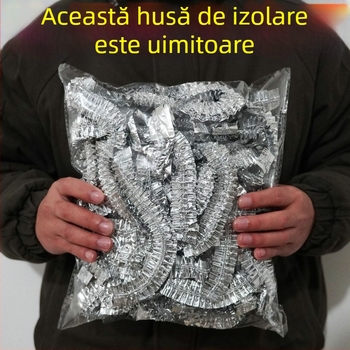 Set din două piese pentru menținerea temperaturii alimentelor, cu folie de aluminiu